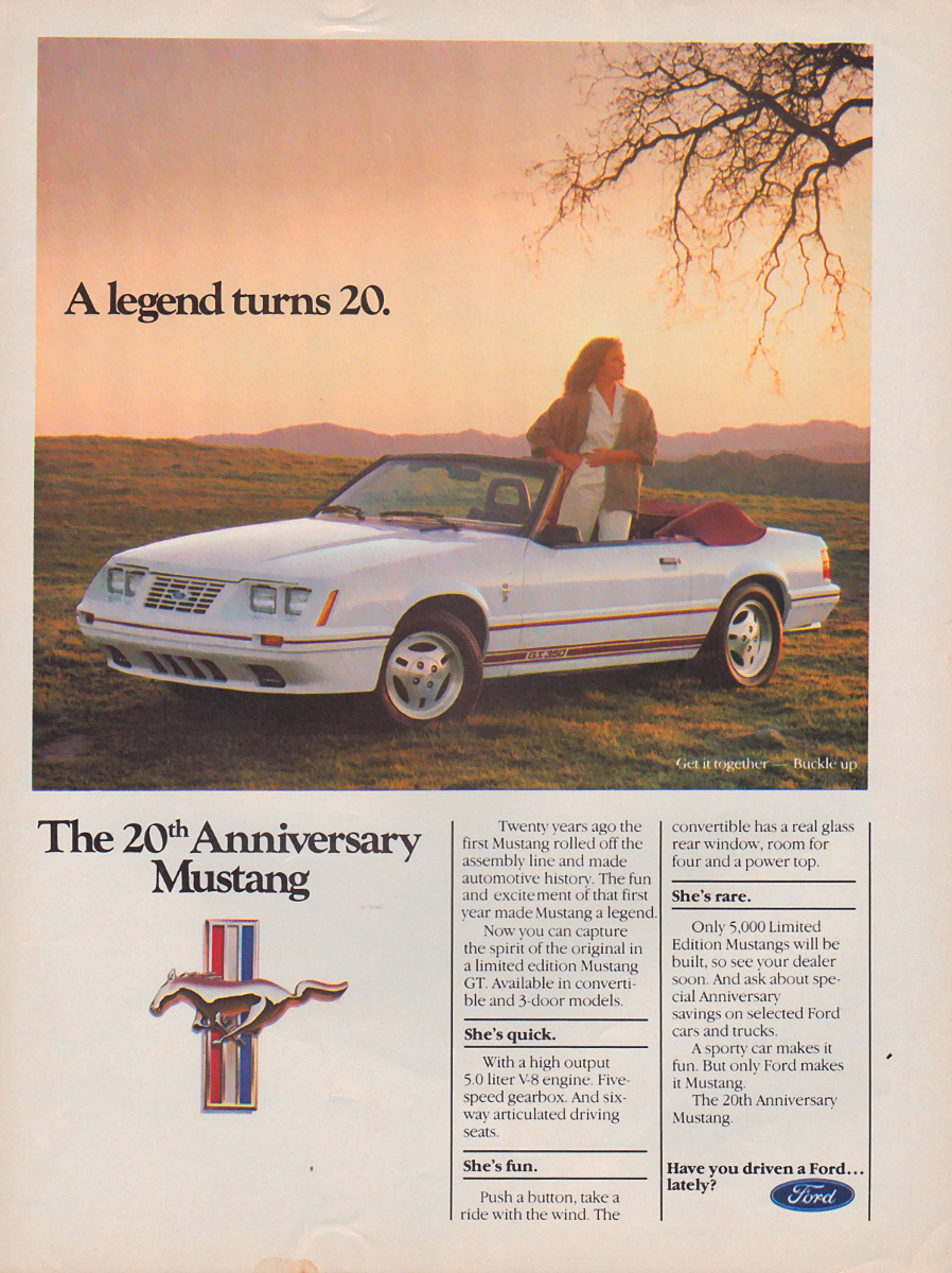 1984 Anniversary Mustang