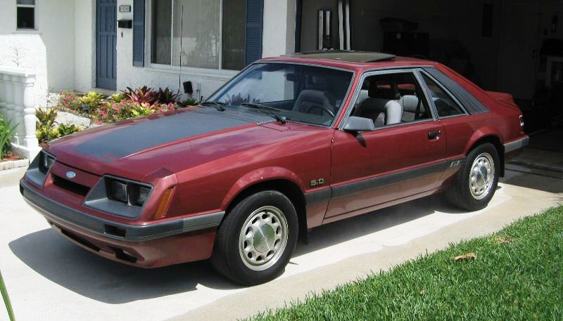 Medium Canyon Red 1985 Mustang GT Hatchback