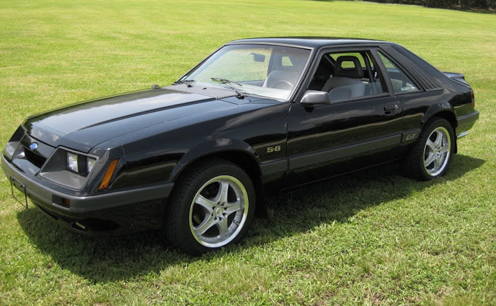 Black 1985 Mustang GT