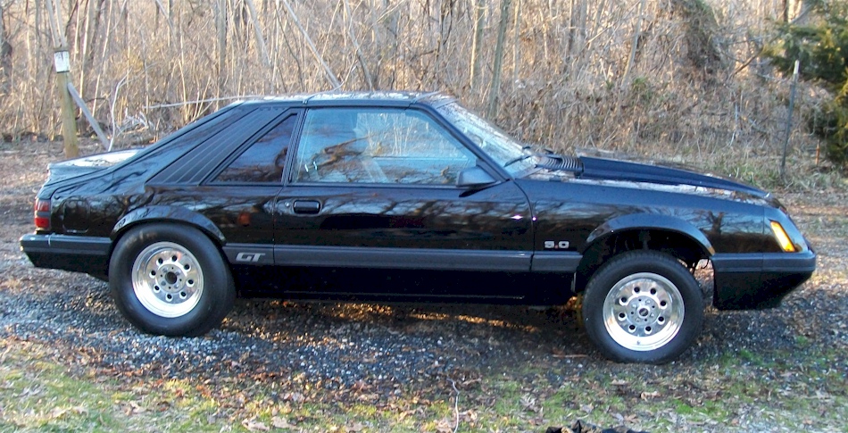 Black 1986 Mustang GT