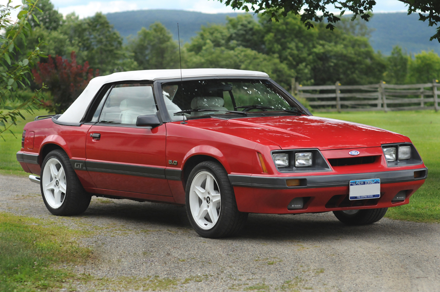 Bright Red 1986 Mustang GT Convertible