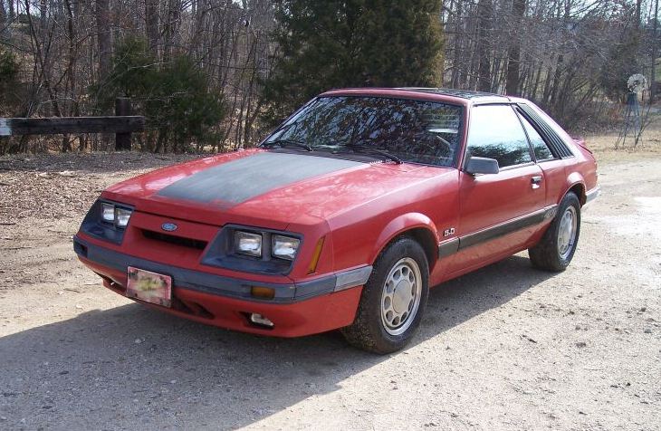 Medium Canyon Red 1986 Mustang GT Hatchback