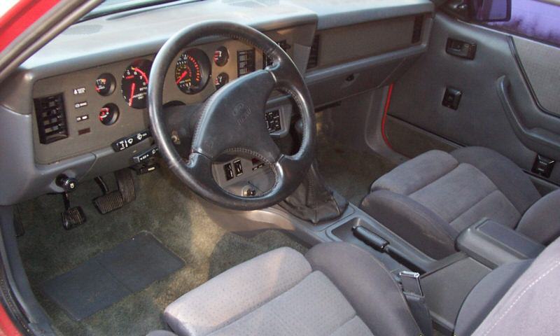 Interior 1986 Mustang SVO Hatchback