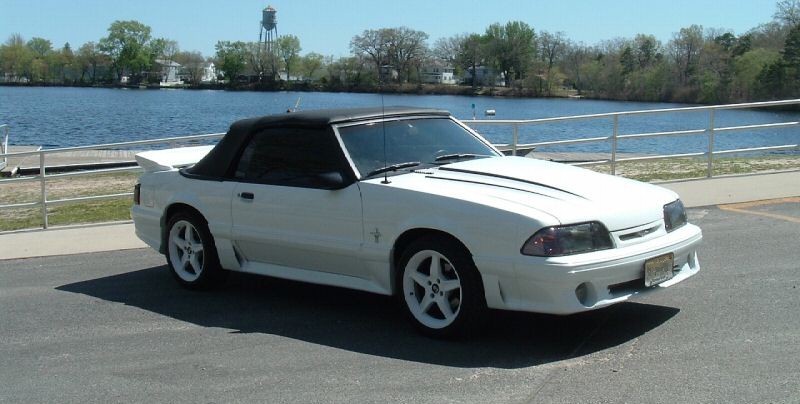 White 87 Mustang GT