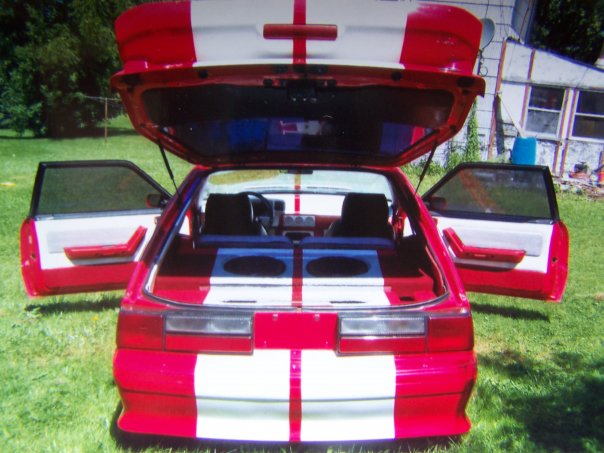 Red 87 Mustang GT