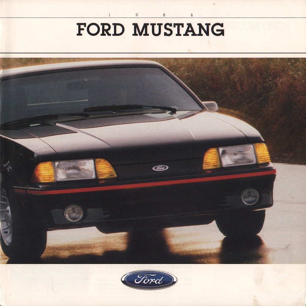 1988 Mustang Sales Brochure