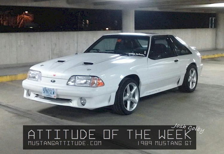 Oxford White 1989 Mustang GT