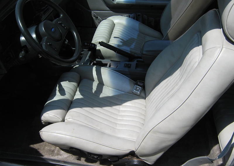 Gray Interior 89 Mustang GT Hatchback