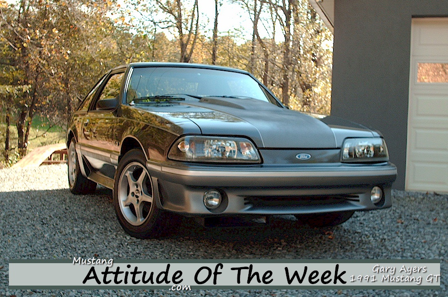 Silver 1991 Mustang GT