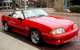 Bright Red 1991 Mustang GT Convertible