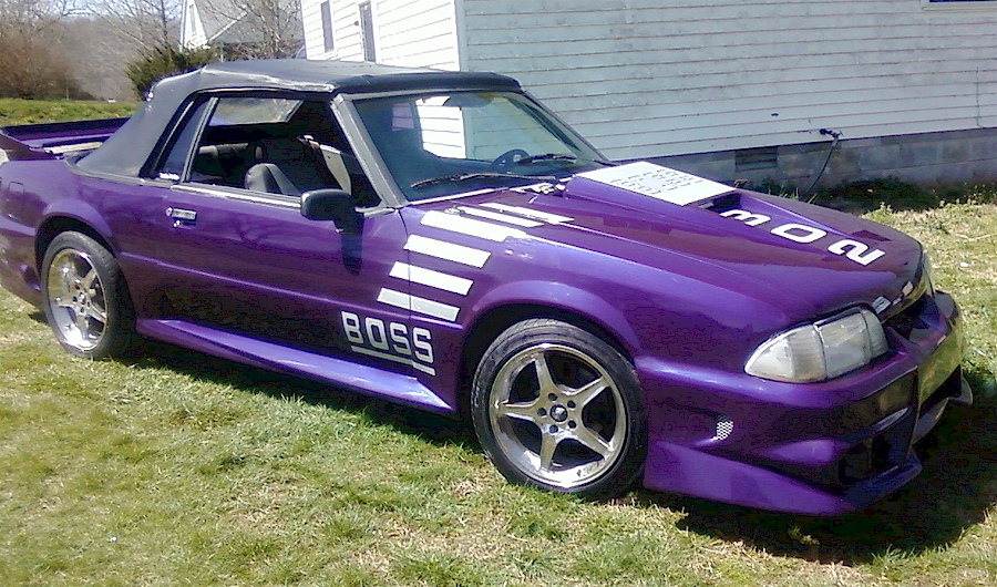 Purple 1993 Mustang Convertible