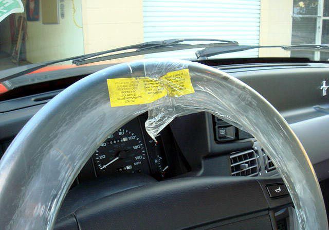 Wrapped Steering Wheel