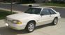 Vibrant White 1993 Mustang LX Hatchback