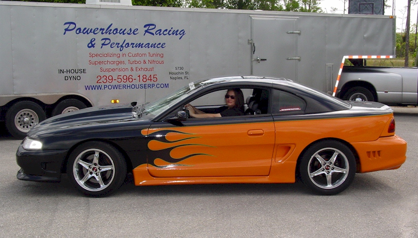 Tangerine 1995 Mustang GT