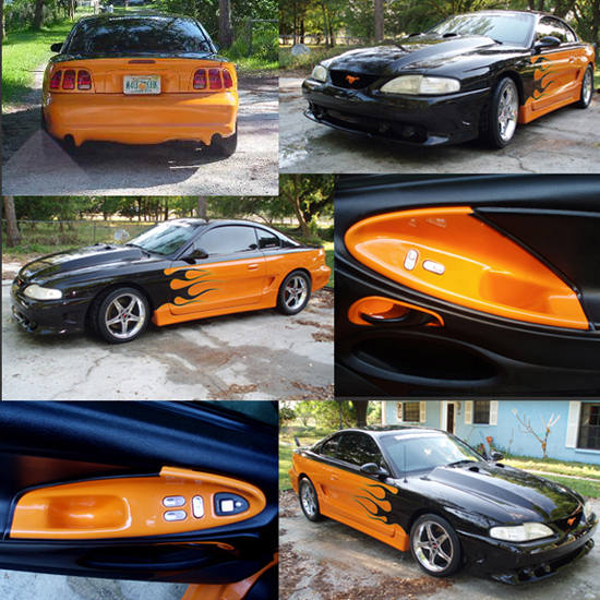 Tangerine 1995 Mustang GT