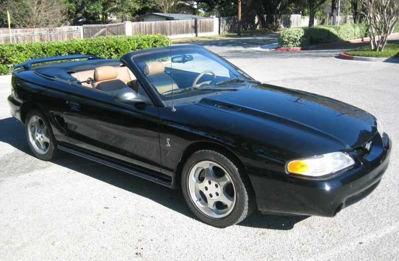 Black 1995 Mustang SVT Cobra
