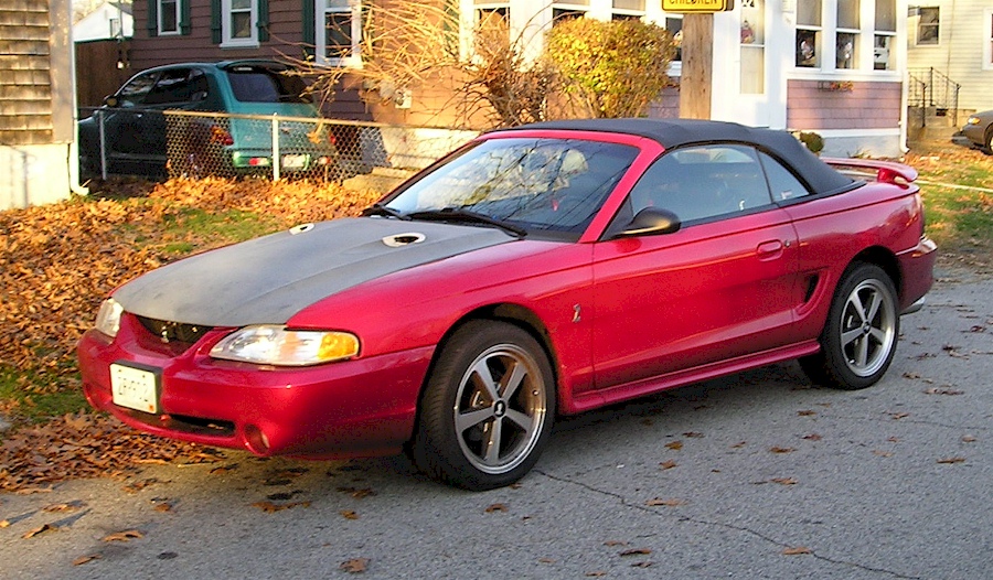 Red 1996 Mustang GT Convertible