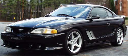 Black 1996 Mustang Saleen