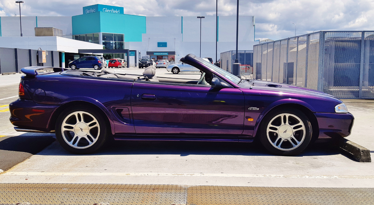 Deep Violet purple 1997 Mustang GT