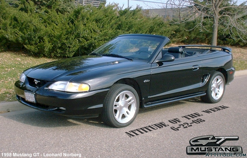 Black 1998 Mustang GT Convertible