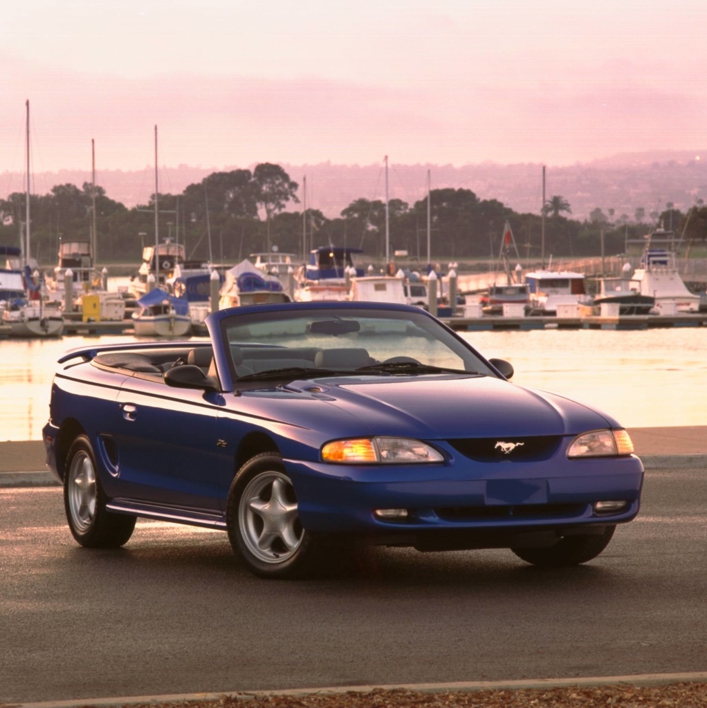 Atlantic Blue 1998 Mustang GT Convertible