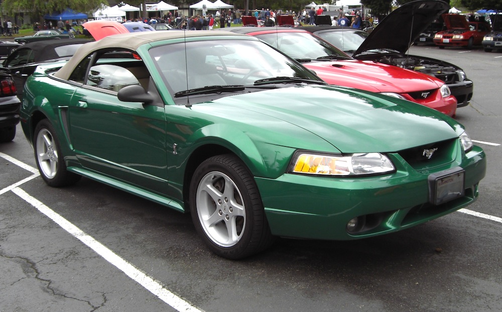 Electric Green 1999 Mustang Cobra Convertible