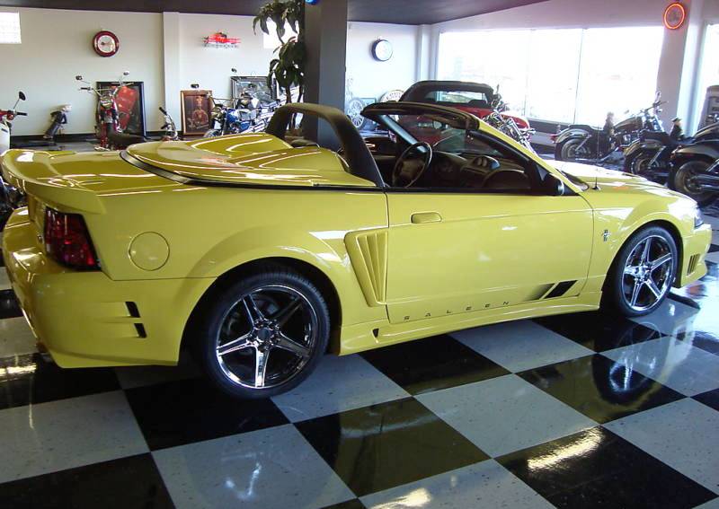 Zinc Yellow 2001 Saleen S281 SC Mustang Convertible