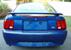 2003 Sonic Blue Mustang rear view