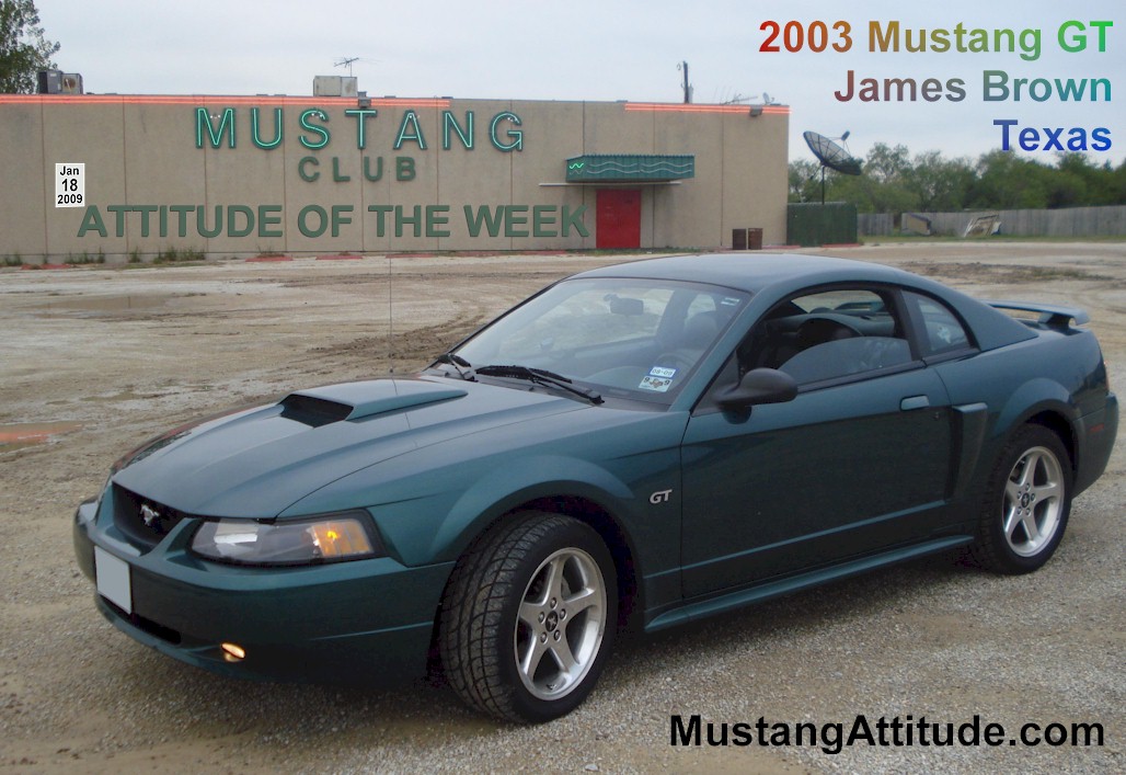 Tropic Green 2003 Mustang GT