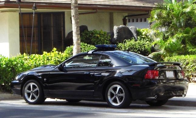 Black 2003 Mustang Mach 1 Police SSP Coupe