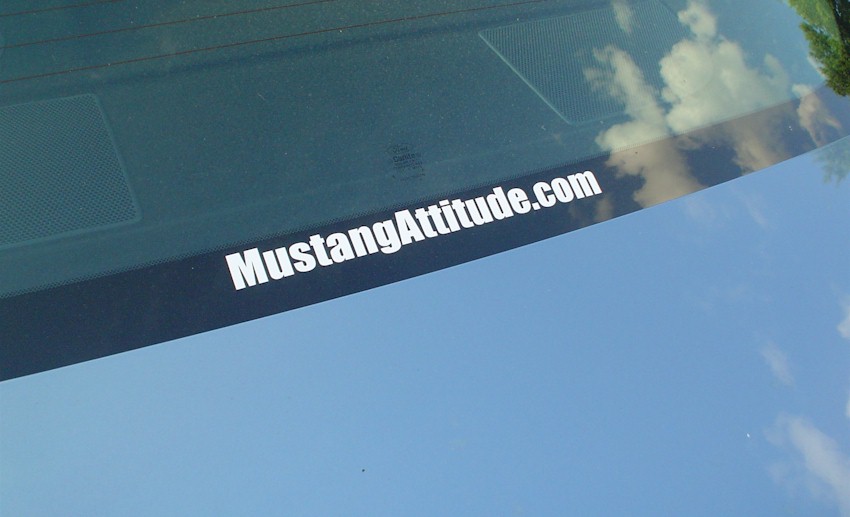 MustangAttitude.com Window Decal