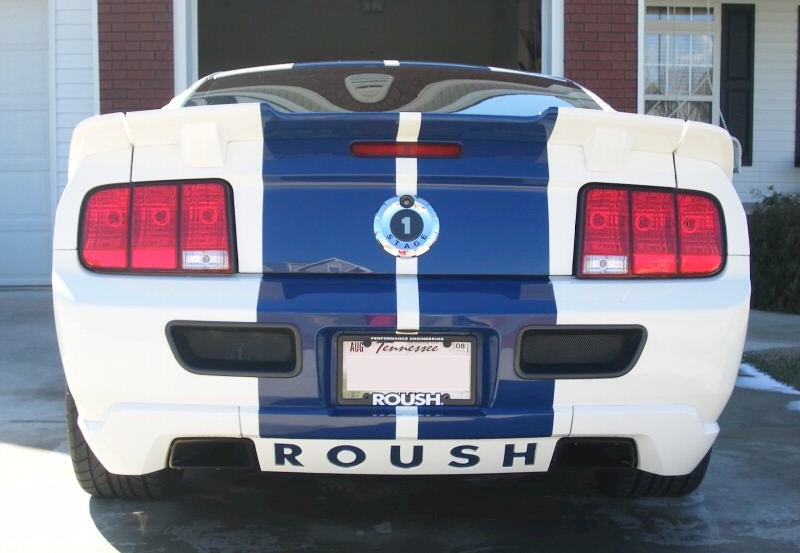 Performance White 2005 Roush Mustang