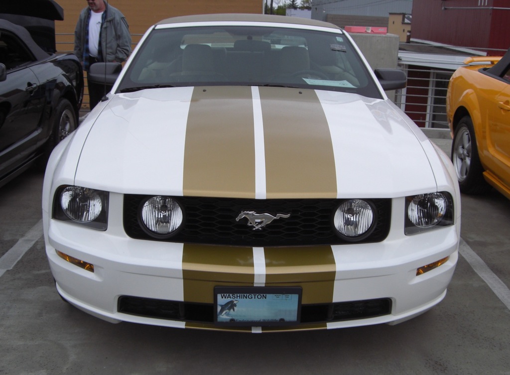 Performance White 05 Mustang GT Convertible
