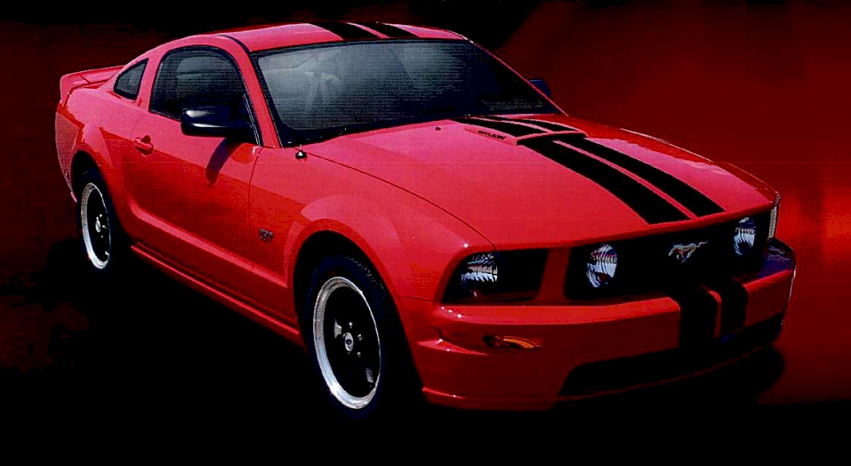 Torch Red 2007 Mustang GT Outlaw Edition