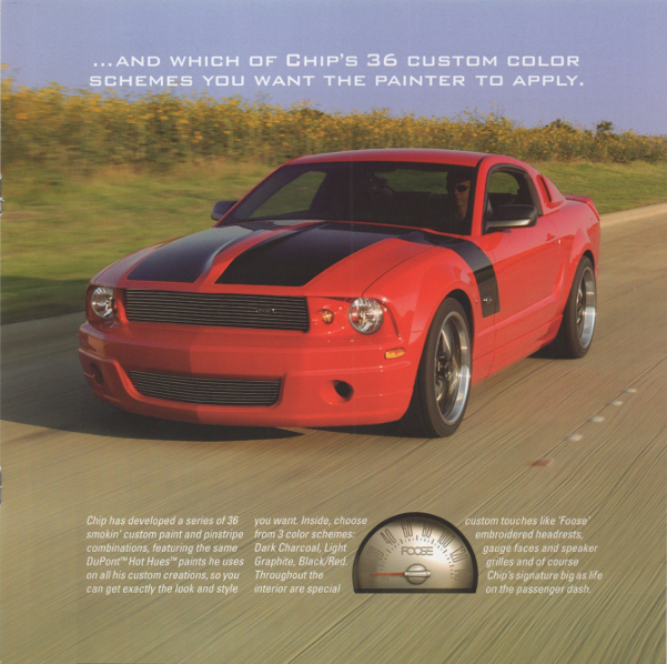 2006 Foose Stallion Mustang sales brochure