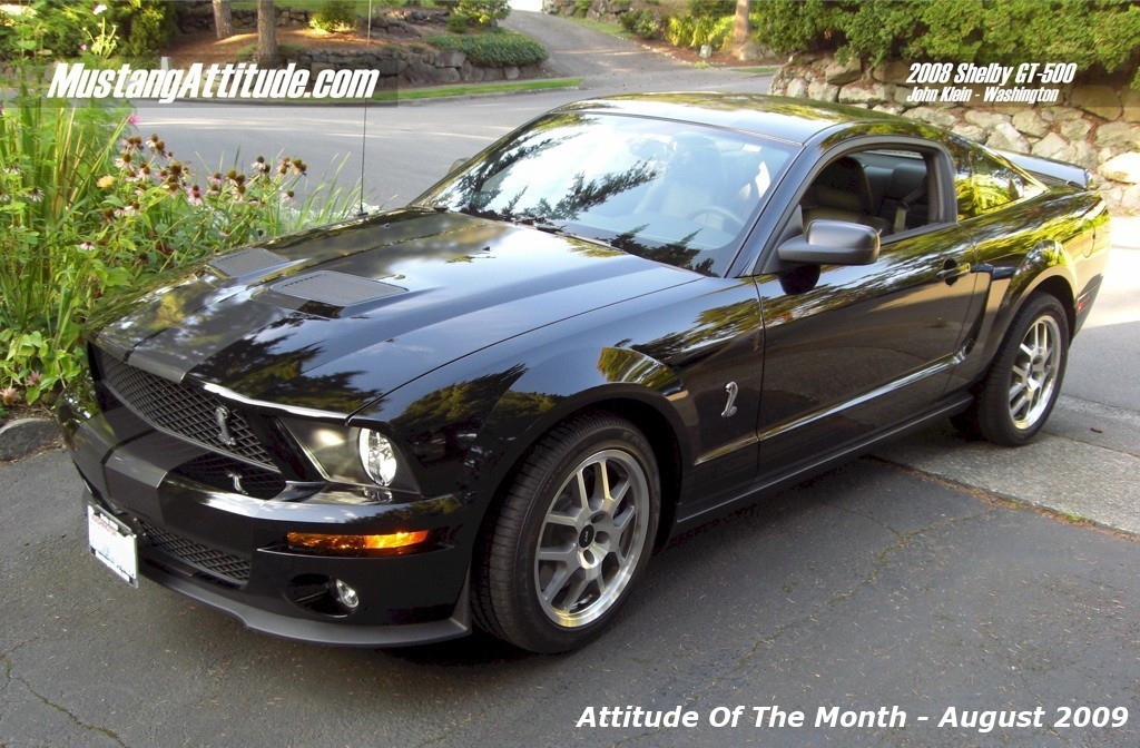 Black 08 Shelby GT500 SVT Mustang Coupe