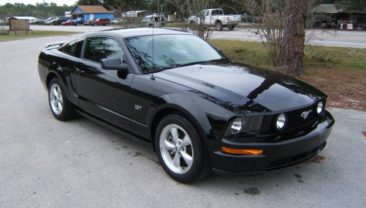 Black 2008 Mustang GT Coupe