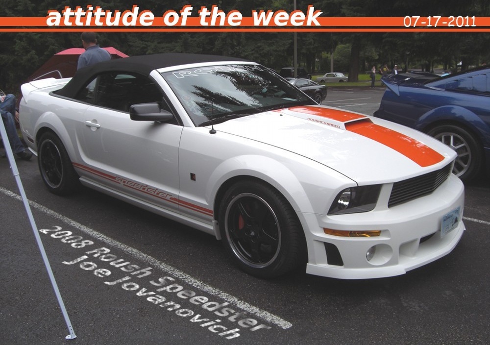Performance White 2008 Roush Speedster Mustang coupe