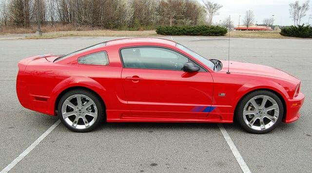 Torch Red 2008 Saleen S281 Supercharged American Flag Coupe
