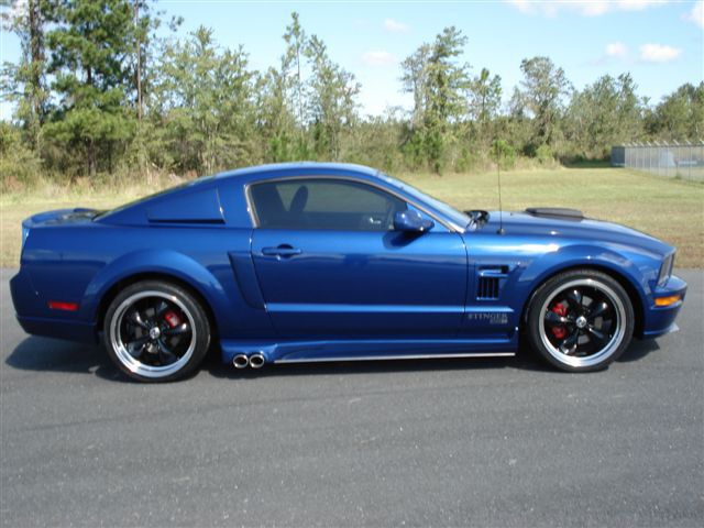 Vista Blue 2008 Stinger Stage 2 Mustang GT Coupe