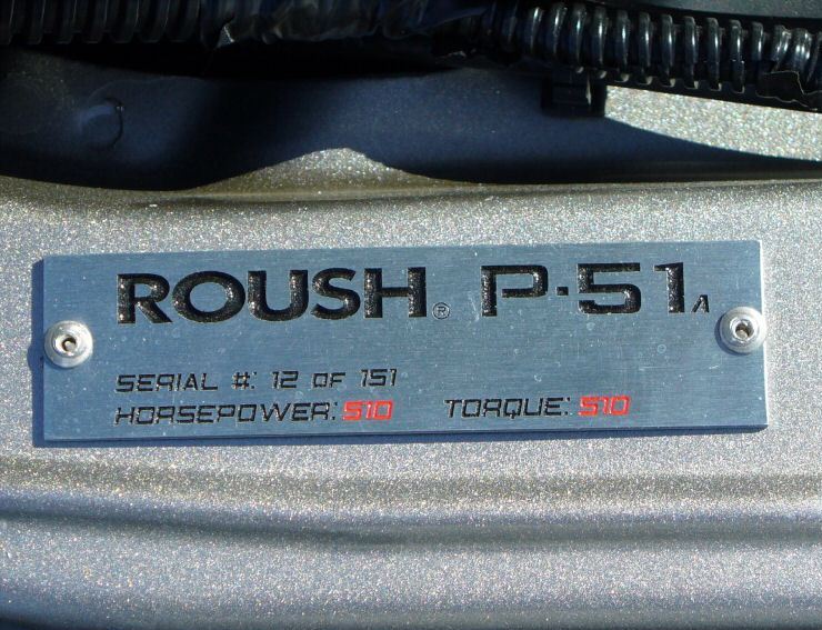 2008 Roush P-51A Engine Badge