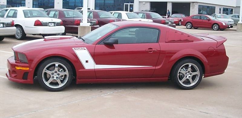 Dark Candy Apple Red 2009 Roush 429R Mustang Coupe