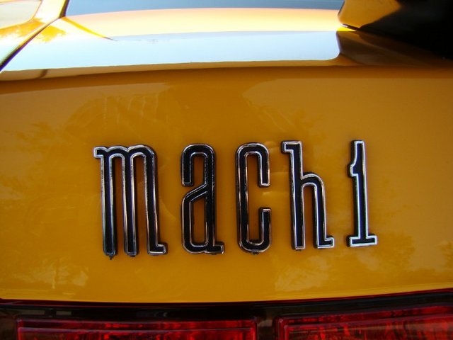 Aftermarket Decklid Mach1 Emblem