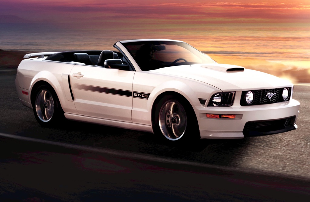 Performance White 2009 Mustang GTCS Convertible