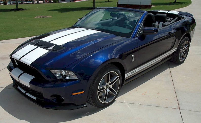 Kona Blue 2010 Ford Mustang Shelby Gt 500 Coupe