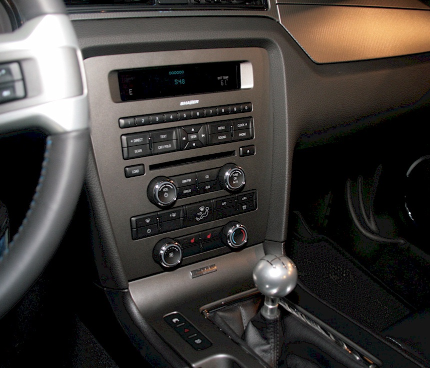 Standard Center Control 2010 Mustang GT
