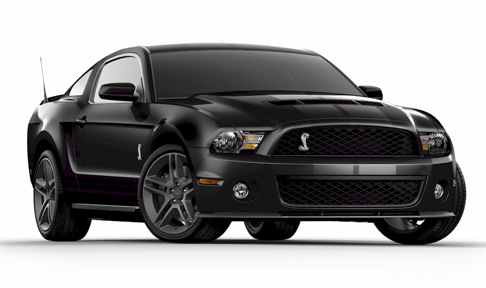 Black 2010 Shelby GT-500 Coupe