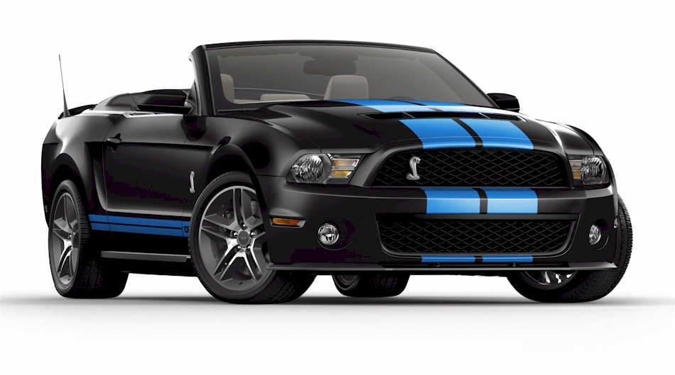 Black 2010 Shelby GT-500 Convertible
