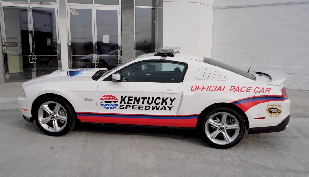 Performance White 2012 Mutang GT Kentucky Speeway Pace Car