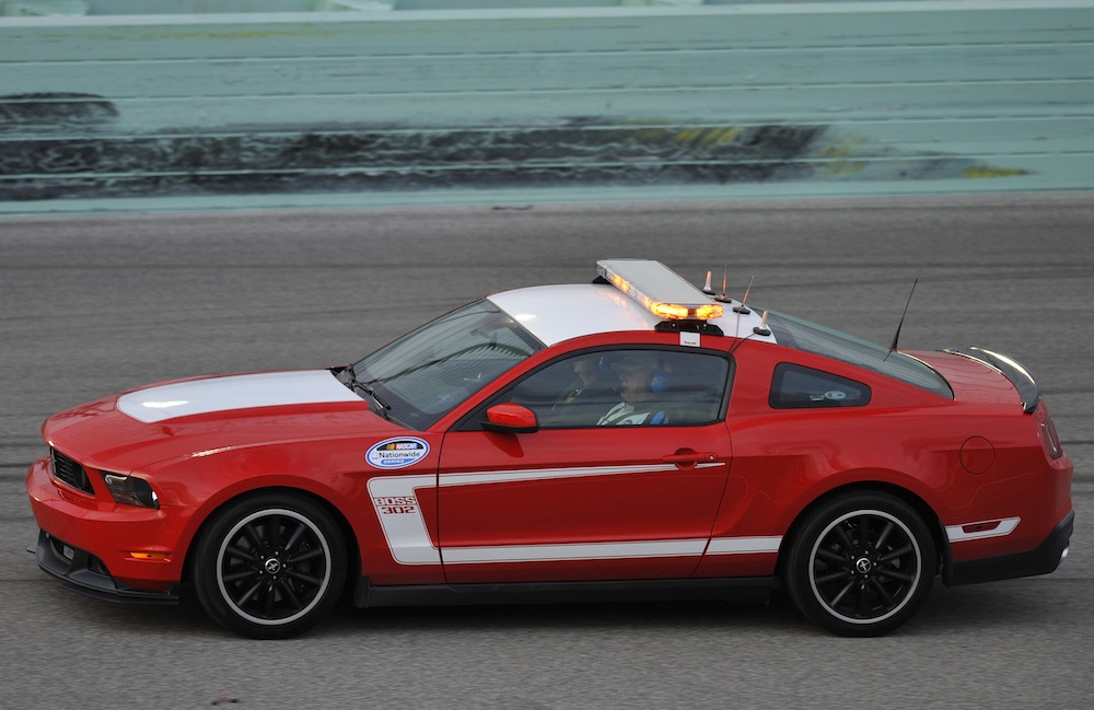 Race Red 2012 Mustang Boss 302 Coupe Pace Car